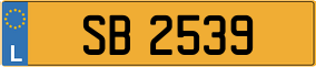 Trailer License Plate